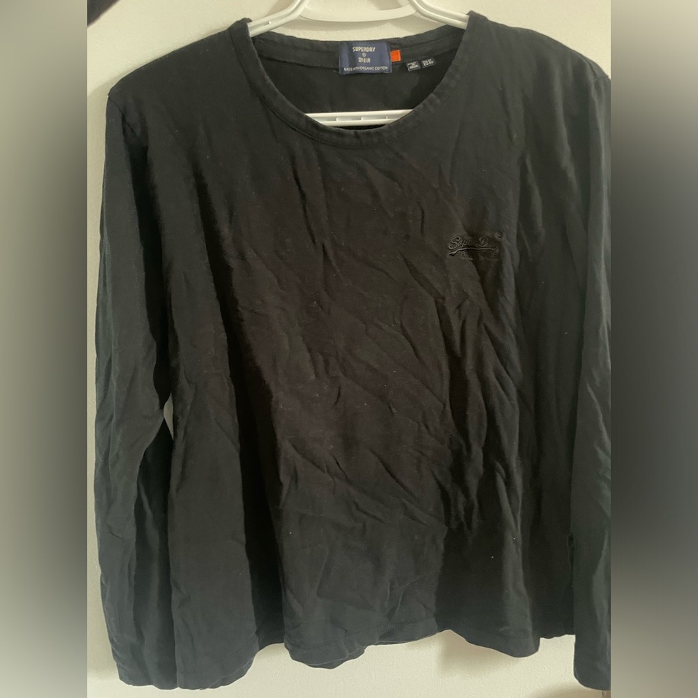 100% Organic Cotton Superdry Long Sleeve T-Shirt, L